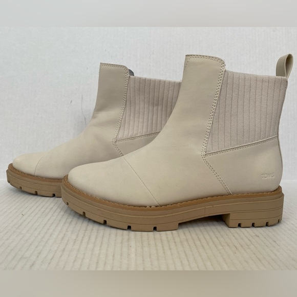 TOMS Women's Cort Lug Sole Pull On Chelsea Booties Size 8.5 - Picture 4 of 7